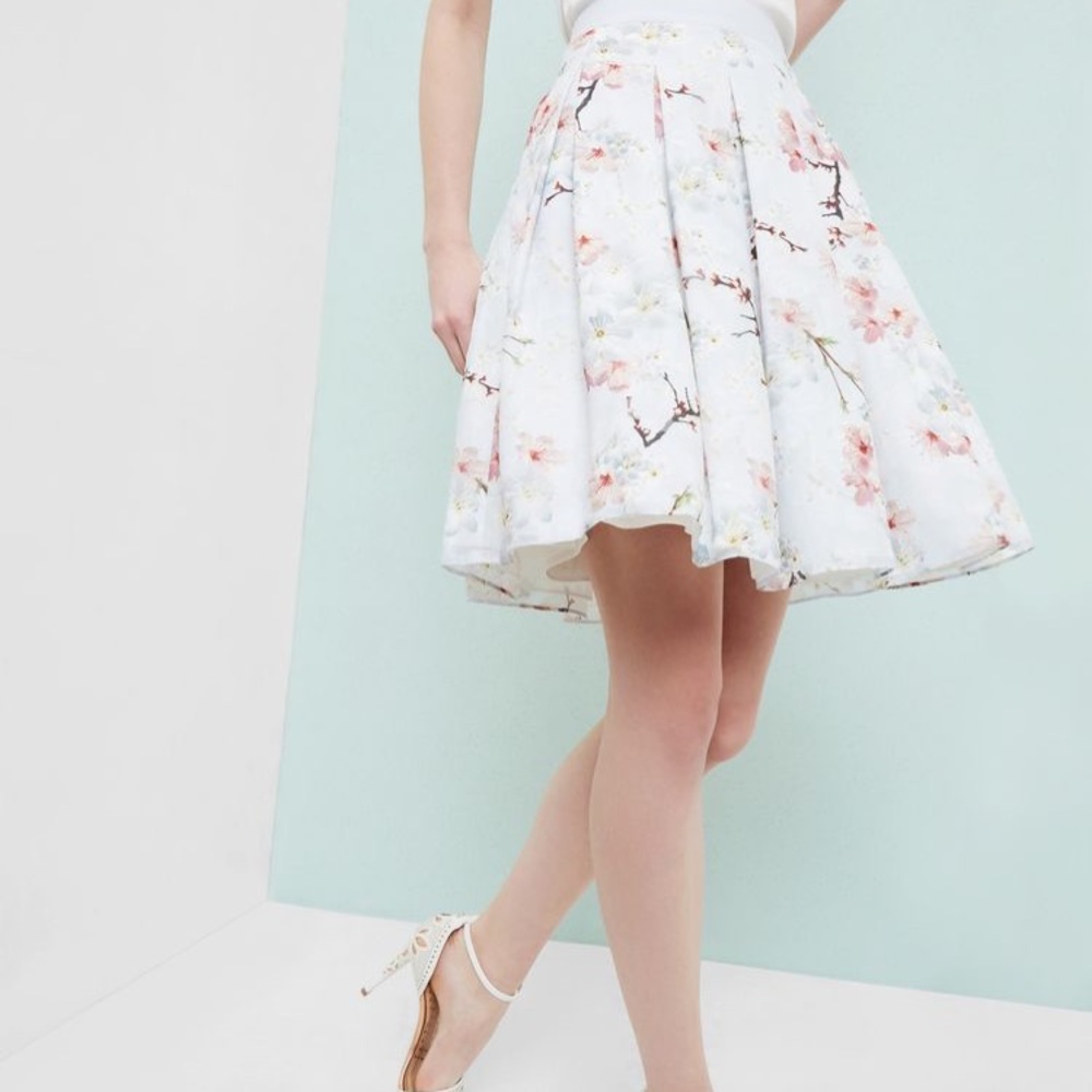 Ted Baker-Oriental blossom skirt